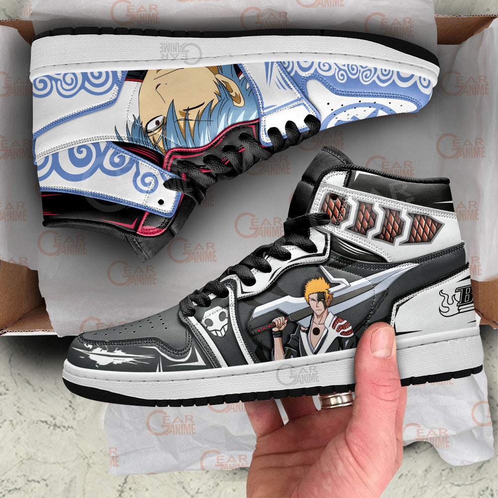 Ichigo Kurosaki and Gintoki Sakata J1 Sneakers - Image 2