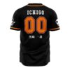 Soul Reaper Ichigo Bleach AOP Baseball Jersey AOP Baseball Jersey BACK Mockup - Bleach UK Shop