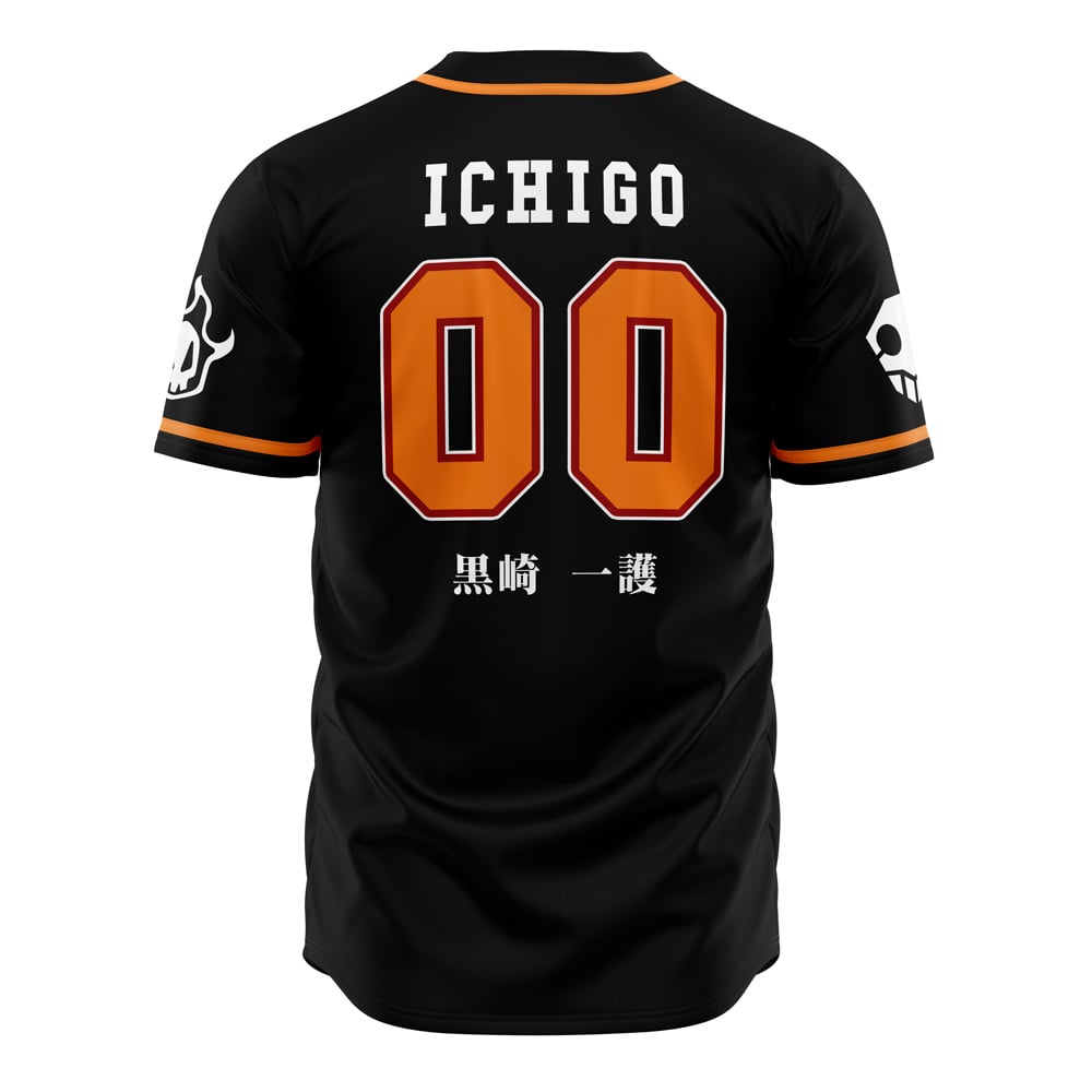 Soul Reaper Ichigo Bleach Baseball Jersey - Image 3