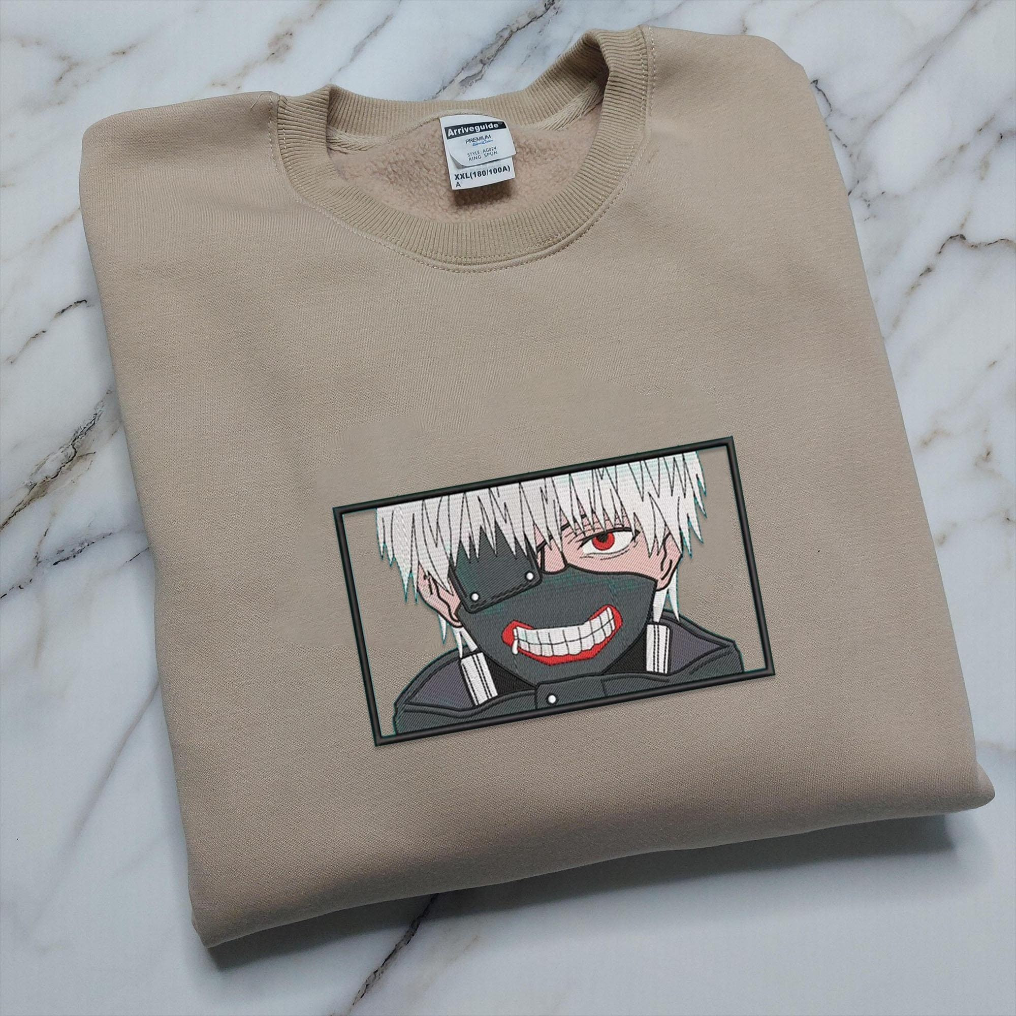 Anime Embroidery Sweatshirt, New Arrival Embroidered Sweater, Anime Shirt