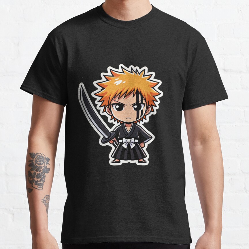 Chibi Ichigo Sticker T-Shirt - Image 2