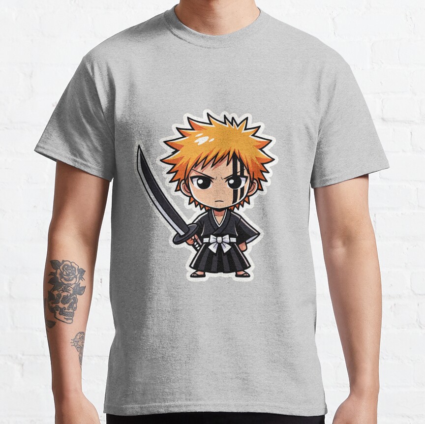 Chibi Ichigo Sticker T-Shirt - Image 5