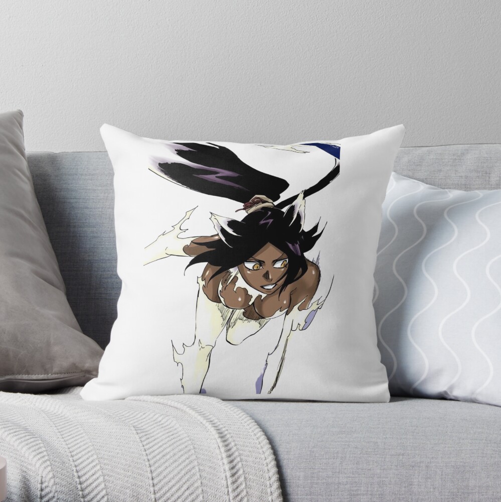 Shihouin Yoruichi Throw Pillow
