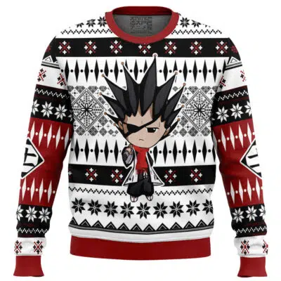Chibi Kenpachi Zaraki Bleach Ugly Christmas Sweater FRONT 400x400 1 - Bleach UK Shop