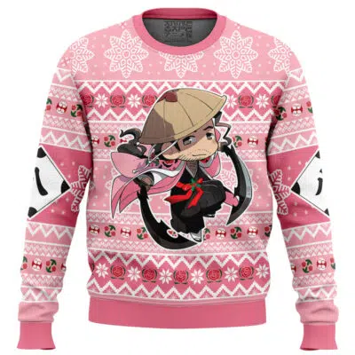 Chibi Shunsui Kyoraku Bleach Ugly Christmas Sweater FRONT 400x400 1 - Bleach UK Shop