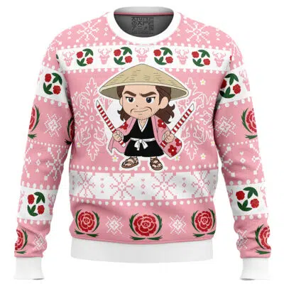 Christmas Chibi Shunsui Ugly Christmas Sweater FRONT mockup 400x400 1 - Bleach UK Shop